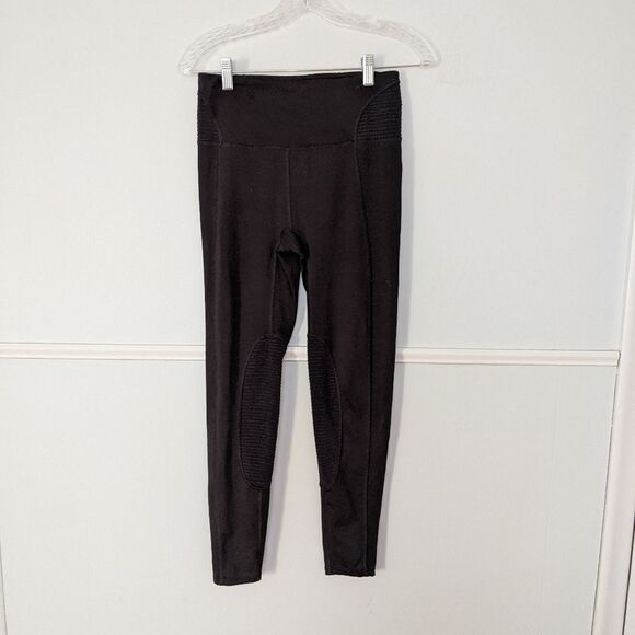 Free People Movement black Moto style leggings szS - Picture 1 of 4